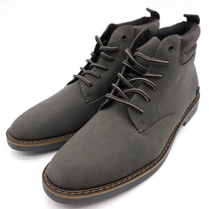River Island (Mens Size US‎ 8 EU 41) Chukka Ankle Lace Up Gray Biker Dress Boots